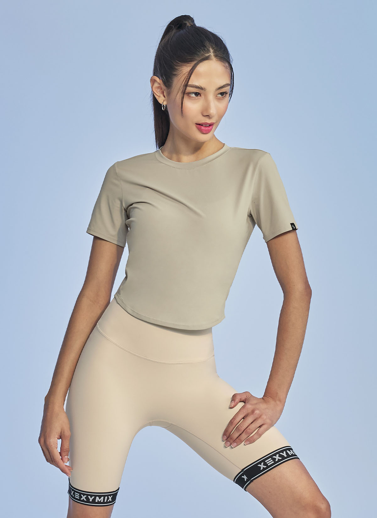 Ice Feather Cropped Short Sleeve