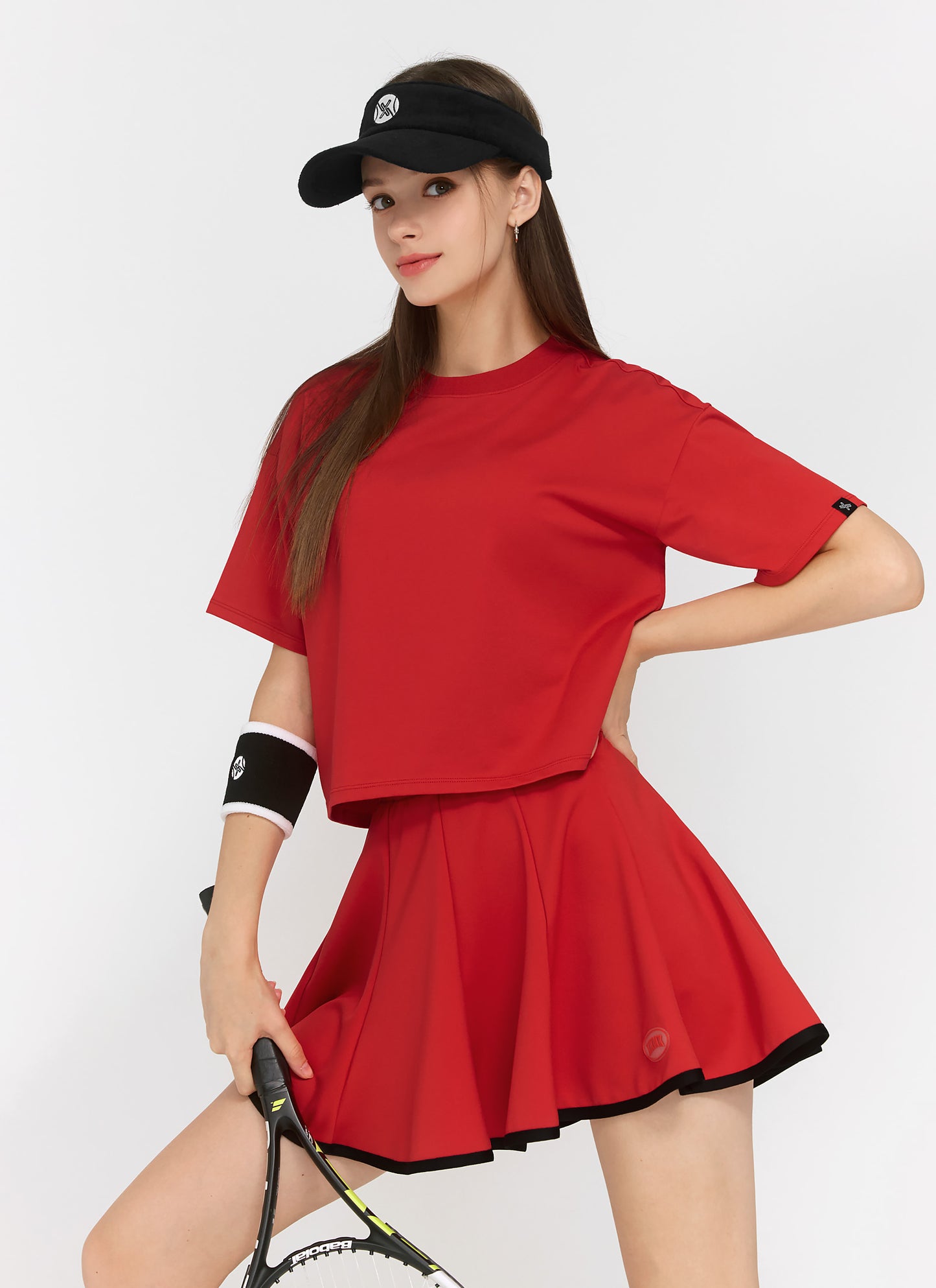 Cool Touch Basic Cropped T-shirts