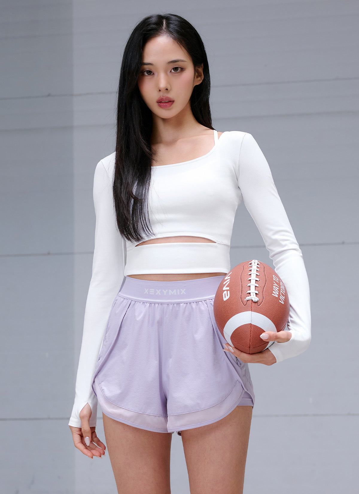 Comfort Square Neck Cutout Long Sleeve