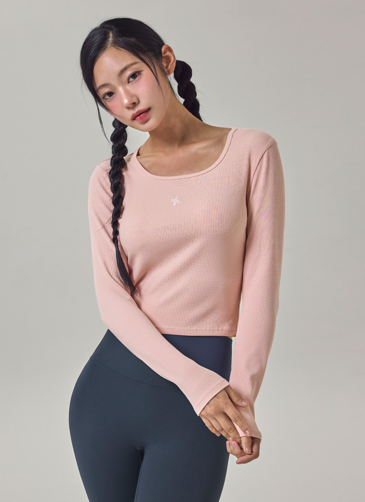 Soft Rib Cropped Long Sleeve