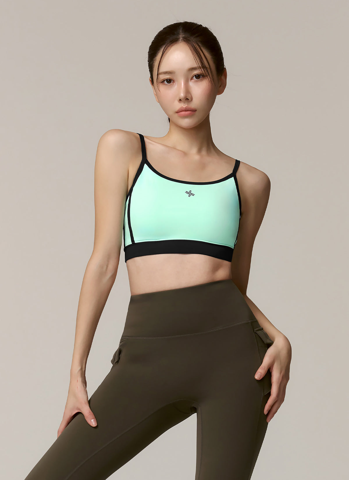 Double Line Color Block Bra