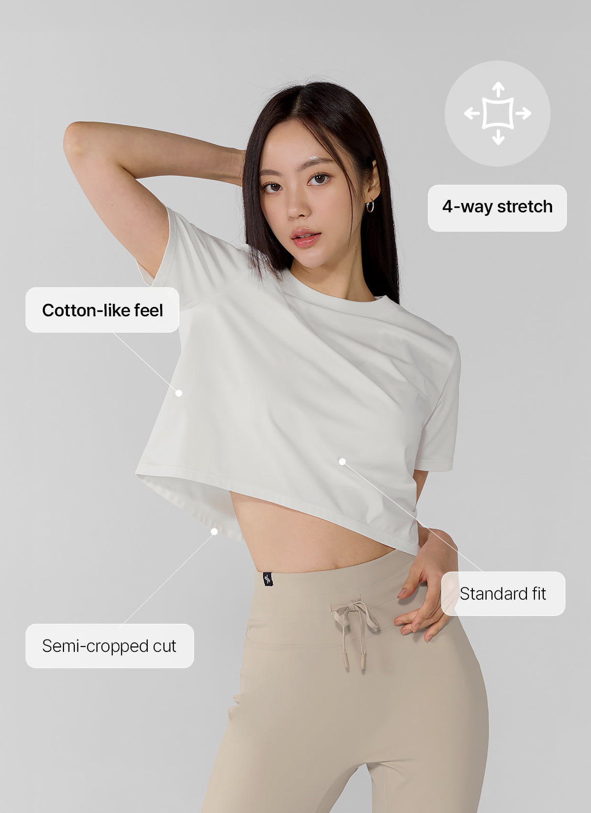 Basic Stretch Cropped Top